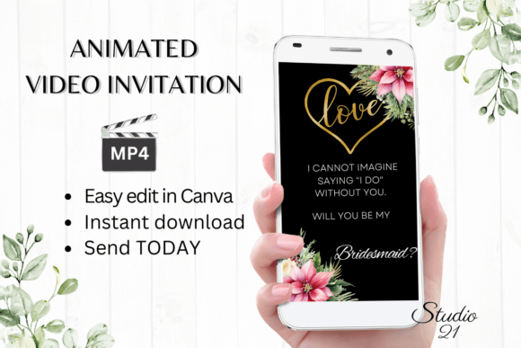 Christmas Bridesmaid Proposal W3191M: A Festive Digital Invitation Guide