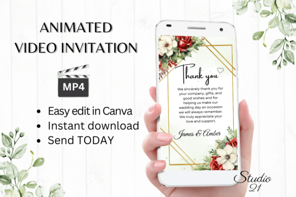 Christmas Wedding Thank You W9184TU: A Festive Font for Holiday Nuptials