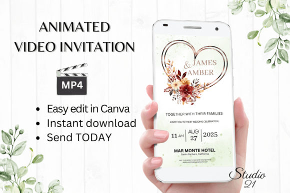Designing an Unforgettable Autumn Celebration with Fall Wedding Invitation W8158